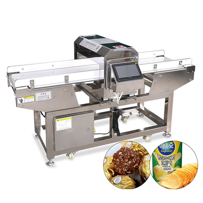 Food High Performance Conveyor Belt Aluminum Foil Machine LCD Metal Detector Foil Packaged Commodity Inspection China Factory Price